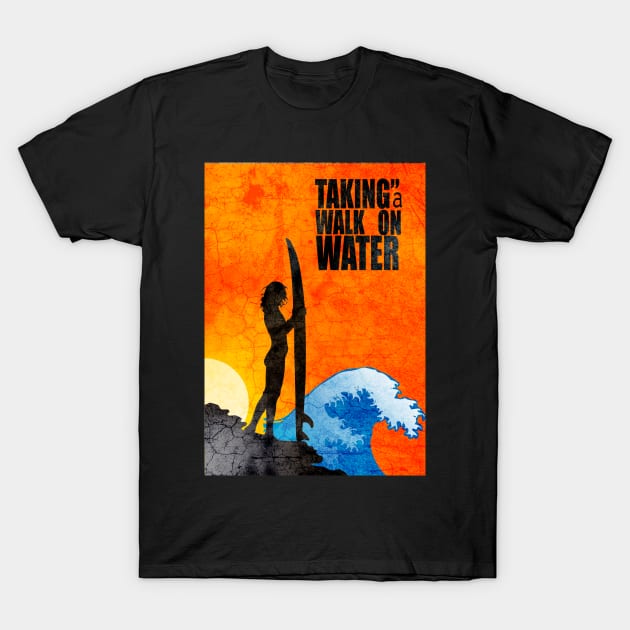 Walk on Water - Surfer Style T-Shirt by i2studio